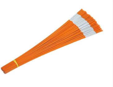 20PC 48inch Safety Warning, Solid Snow Pole, Orange Warning Pole, High-Visibility Signage, Road Protection Signpost