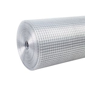 Hardware Cloth 1/2 inch 48in x 50ft 19 Gauge, Hot-dip Galvanized After Welding Chicken Wire Fence Roll Garden Plant Welded Metal Wire Fencing Rol