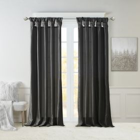 Twist Tab Lined Window Curtain Panel(Only 1 Pc Panel)