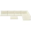 Replacement Cushions for Rattan Furniture, 14 Piece Outdoor Seat Cushion Pad for Patio Set, 7 Seat and 7 Back, Cream