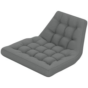 Outdoor Swing Cushion, Tufted Patio Cushion Replacement for Garden Chair Egg Chair, Indoor Outdoor Seat Cushion, Grey