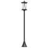 50" Solar Post Light, Cool White LED Outdoor Lamp, Waterproof IP44 for Patio, Garden, Backyard, Pathway