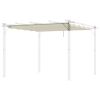 Retractable Replacement Pergola Canopy for 10' x 10' Pergola, Pergola Cover Replacement, Cream White