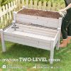 2 Tiers Wood Plant Raised Bed Flower Vegetable Herb Grow Box Stand Garden Step Planter Stand Free Combination Natural