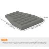 Outdoor Swing Cushion, Tufted Patio Cushion Replacement for Garden Chair Egg Chair, Indoor Outdoor Seat Cushion, Grey