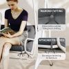 3 Seater Outdoor Seat Pads Bench Swing Chair Replacement Cushions Backrest for Patio Garden, Dark Grey
