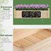 34"x34"x28" 2-Tier Raised Garden Bed Wooden Planter Box for Backyard, Patio to Grow Vegetables, Herbs, and Flowers