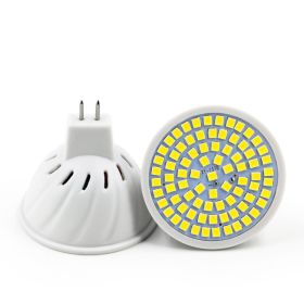 Household Energy-Saving LED Lamp Plastic Material Lamp Cup (Option: Warm White-MR16 80 beads 220V)