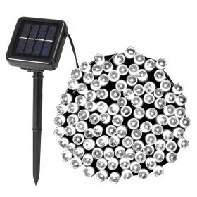 1Pc 200 LED 22M Solar String Lights With 8 Lighting Modes IP44 Waterproof For Christmas Wedding Party Garden Yard Decor (Option: White)