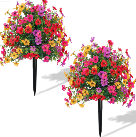 2-pack, ImitationFlowers, Ground Stake (Option: 2PCS)