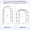 78"H x 45"W Garden Arch Trellis,Adjustable Metal Arbor Trellis for Climbing Plants or Wedding Decor