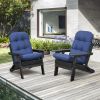 2 PCS Indoor or Outdoor Waterproof Adirondack Chair Seat and Back Cushion